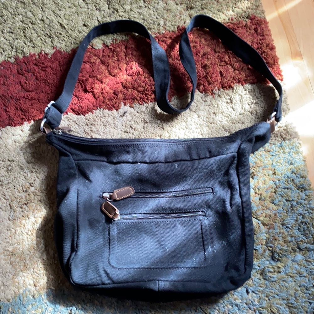 Black hobo bag